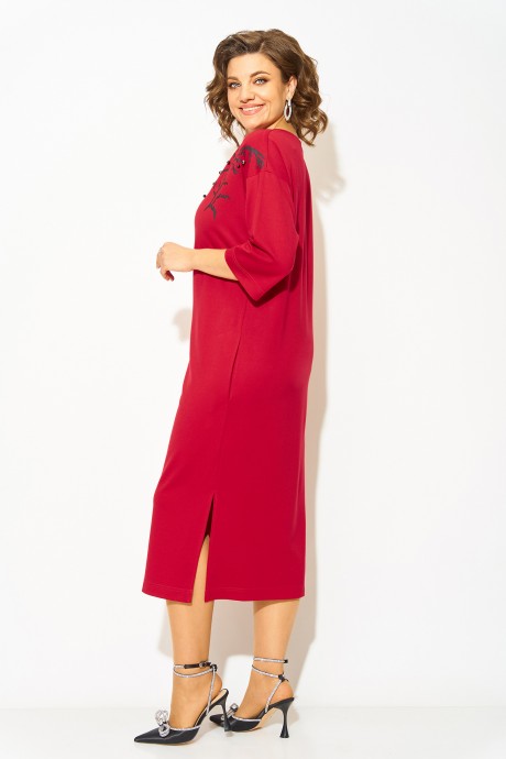 Платье LILIANA М 1490 алый размер 50-56 #4