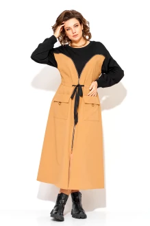 Платье LILIANA М1510 карамель, черный