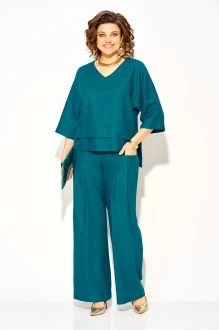 Брючный костюм LILIANA М1526 двойка изумрудный