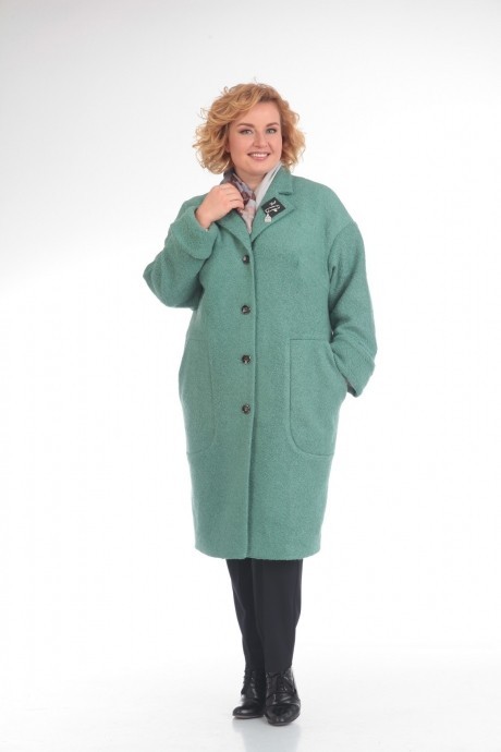 Пальто Pretty 625 зеленый размер 54-64 #1