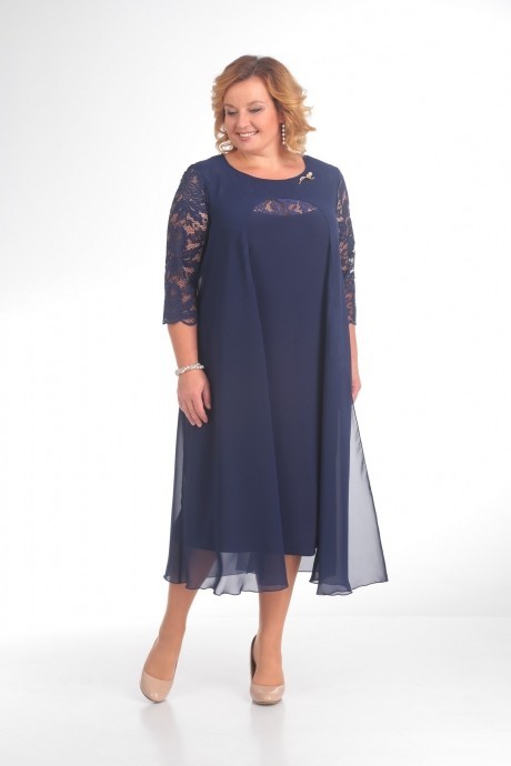 Вечернее платье Pretty 786 темно-синий размер 56-72 #1