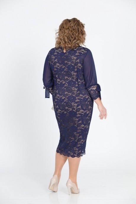 Вечернее платье Pretty 809 сине-бежевый размер 56-66 #3