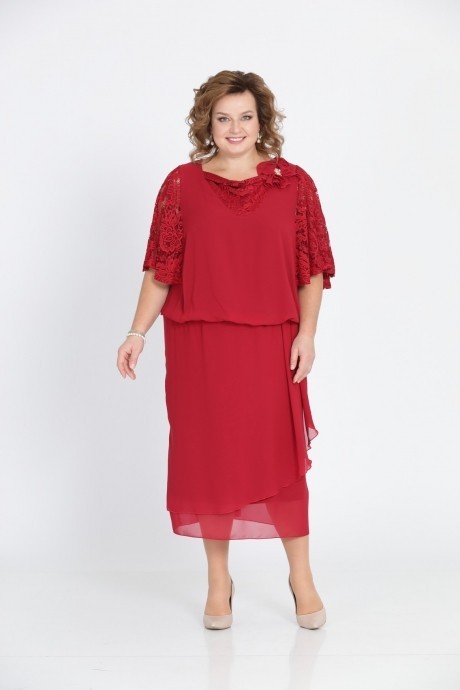 Вечернее платье Pretty 813 красный размер 56-66 #1