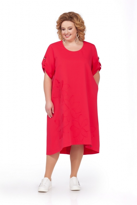 Платье Pretty 674 красный размер 56-72 #1