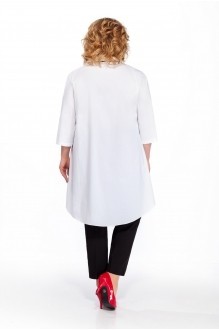Pretty 859 белая блуза/чёрные брюки #2