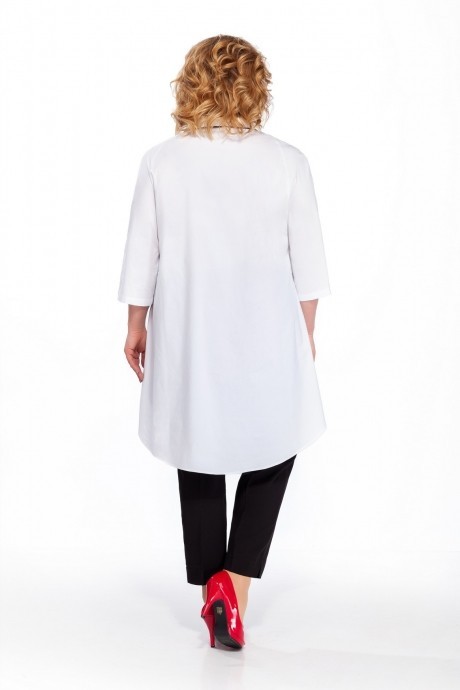 Костюм/комплект Pretty 859 белая блуза/чёрные брюки размер 56-72 #2