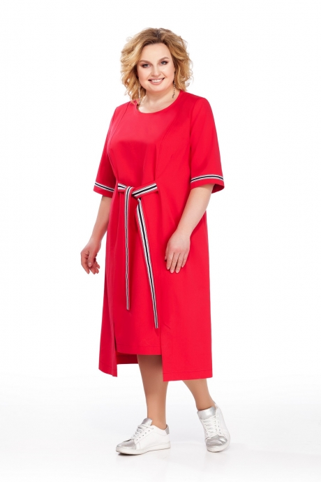 Платье Pretty 864 красный размер 56-72 #1