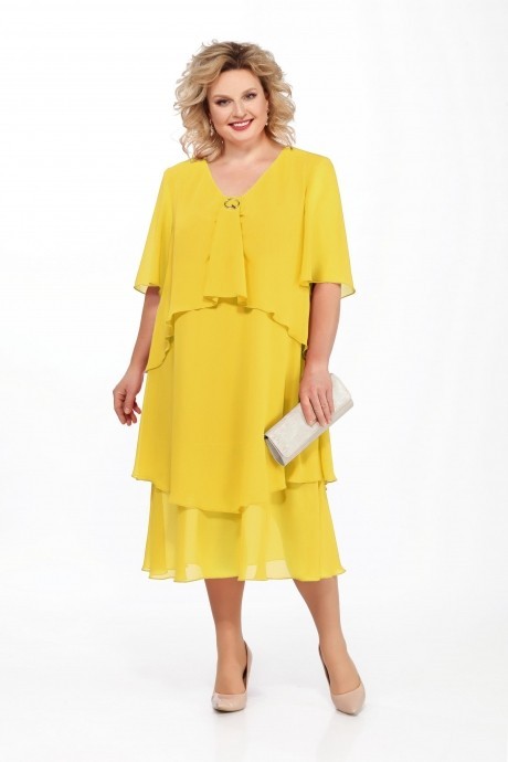 Вечернее платье Pretty 889 жёлтый размер 56-66 #1
