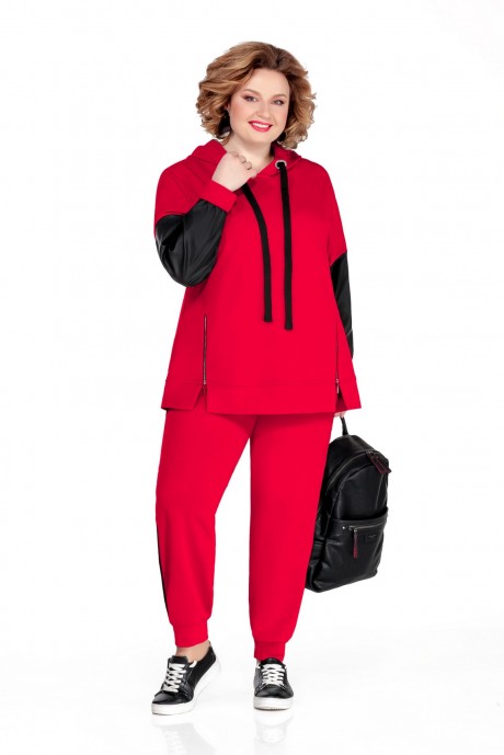 Спортивный костюм Pretty 1047 красный размер 50-72 #1
