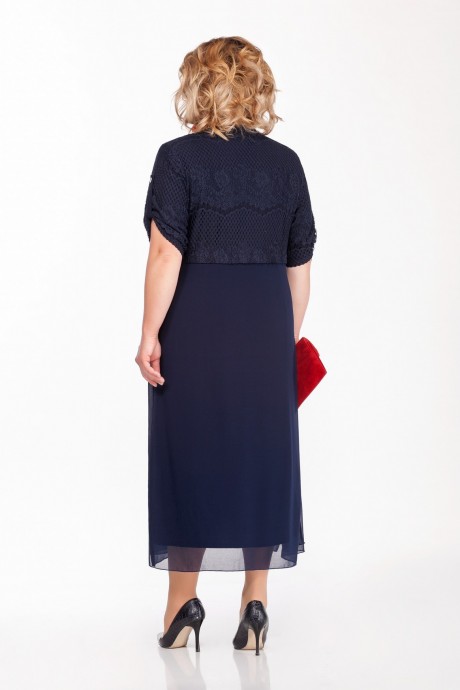 Вечернее платье Pretty 1165 тёмно-синий размер 54-72 #4