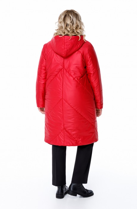 Пальто Pretty 1208 двустороннее черный и красный размер 56-72 #4