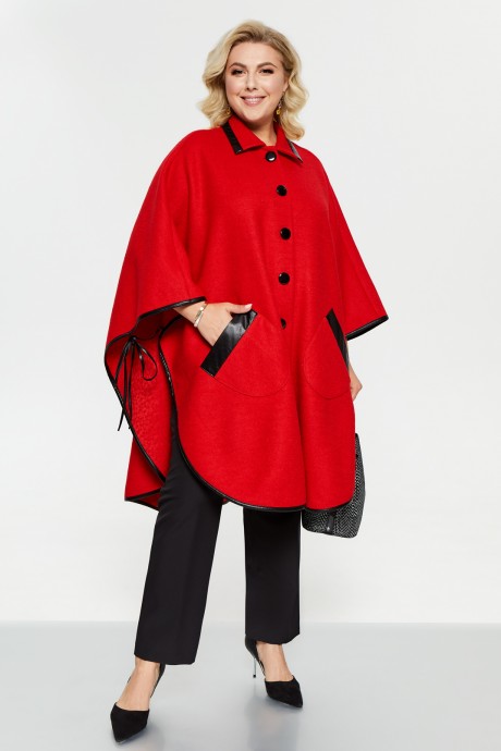Пальто Pretty 2250 красный размер 56-72 #1