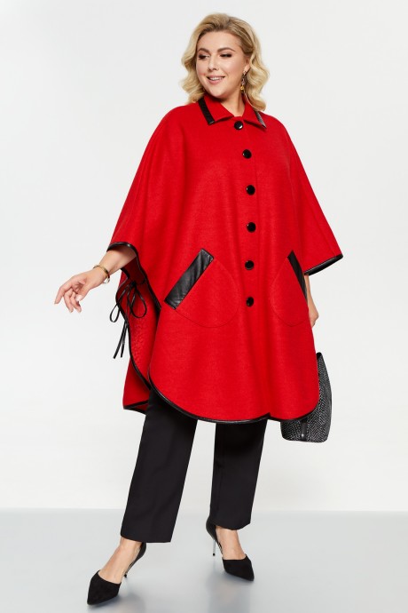 Пальто Pretty 2250 красный размер 56-72 #2