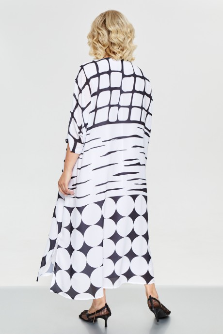 Платье Pretty 2235 белый+черный размер 56-72 #3