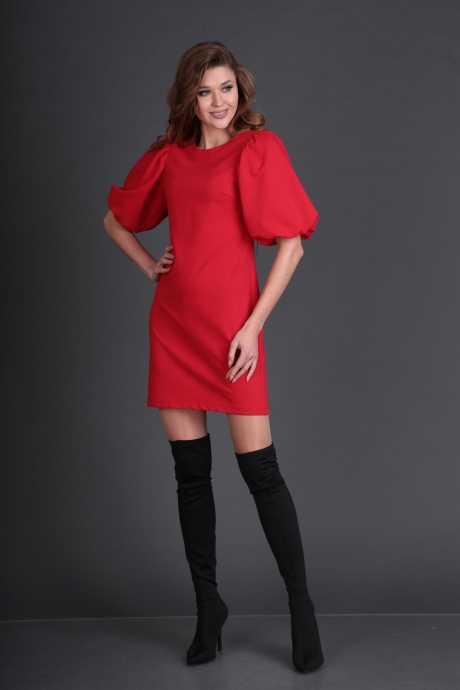 Вечернее платье DoMira 01-541 красный размер 42-48 #2