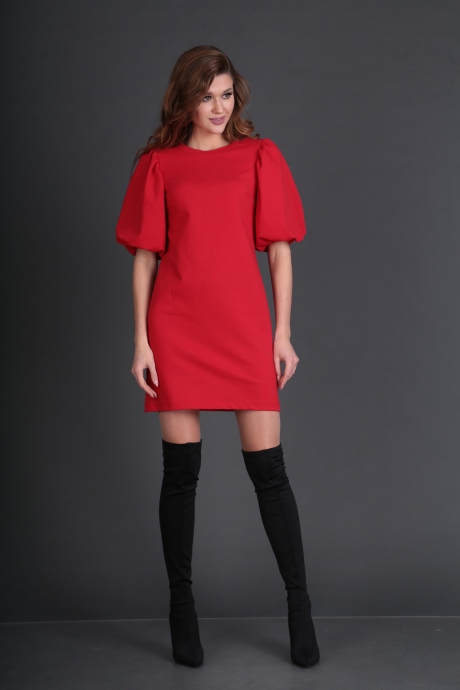 Вечернее платье DoMira 01-541 красный размер 42-48 #3