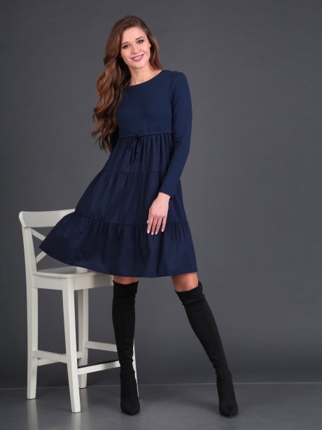 Платье DoMira 01-550 темно-синий размер 42-48 #1