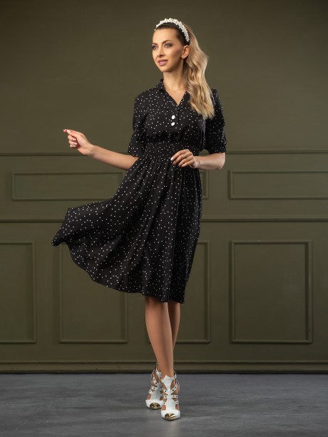 Вечернее платье DoMira 01-557 чёрный размер 42-48 #1