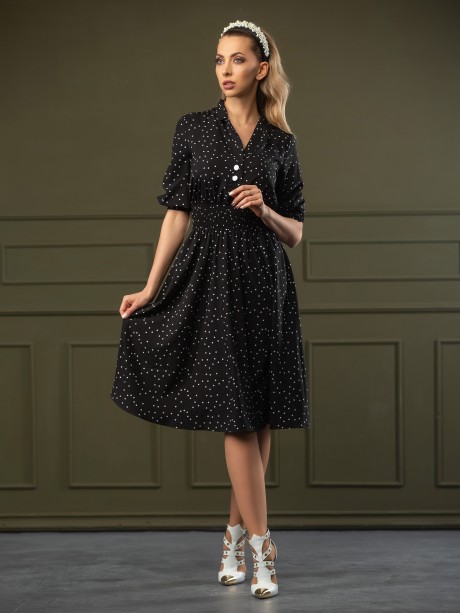 Вечернее платье DoMira 01-557 чёрный размер 42-48 #2