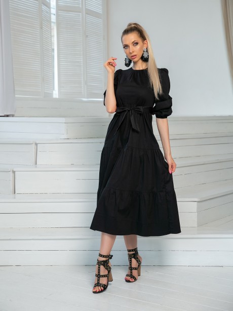 Платье DoMira 01-558 чёрный размер 42-50 #5