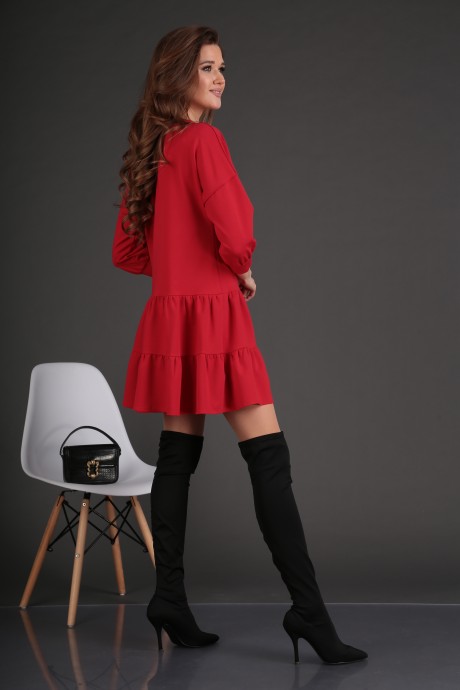 Платье DoMira 01-570 красный размер 42-48 #3