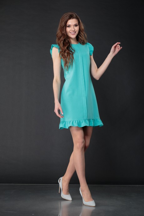 Платье DoMira 01-597 мятный размер 42-48 #8
