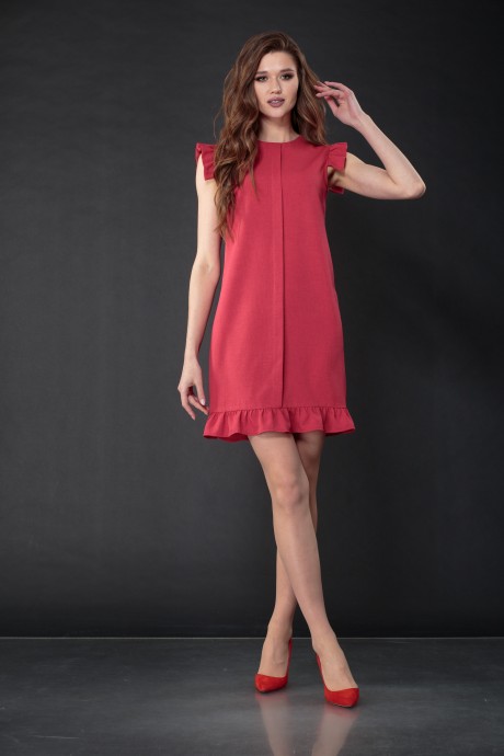 Платье DoMira 01-597 коралловый размер 42-48 #1