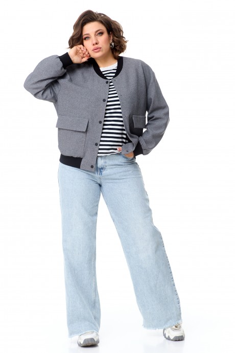 Жакет (пиджак) AMUAR 1004-1 серый размер 48-52 #1