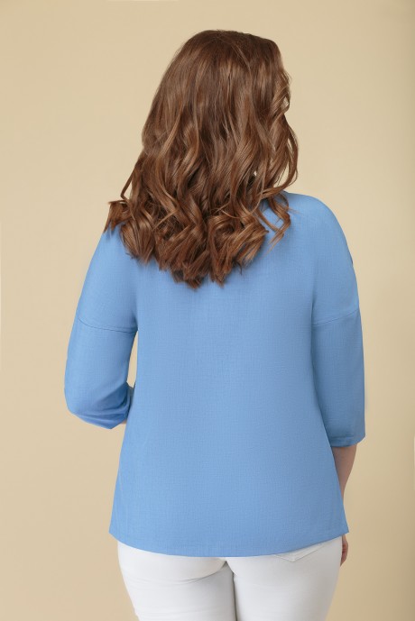 Блузка Дали 2206 голубой размер 46-54 #2