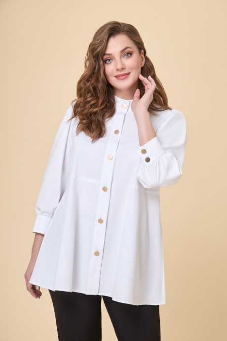Блузка Дали 5569 белый размер 46-54 #1