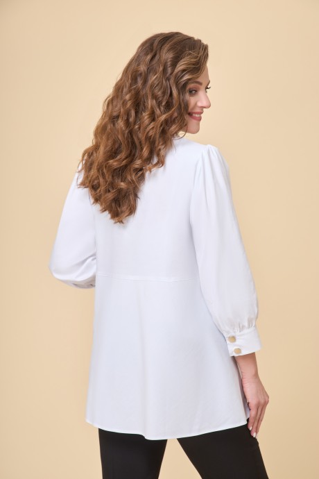Блузка Дали 5569 белый размер 46-54 #3