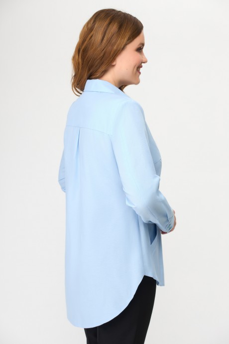 Блузка Дали 4490 голубой размер 46-56 #4