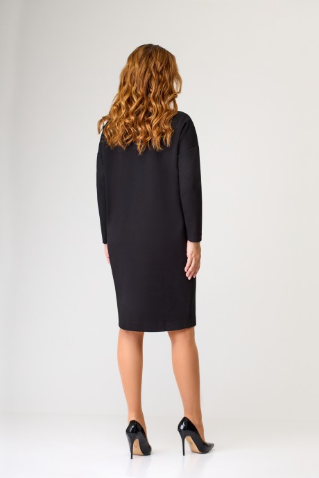 Платье Дали 5619 черный размер 48-56 #4