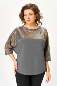 Блузка Дали 5736 серый