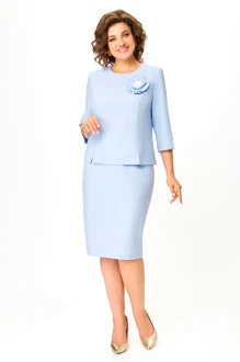Юбочный костюм Дали 7055 .2 голубой