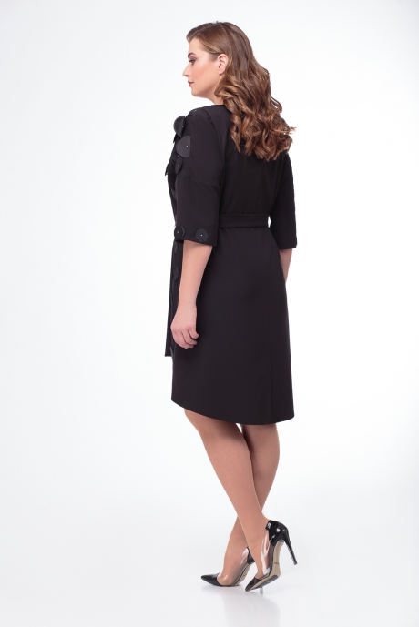 Вечернее платье Кокетка и К 678-1 черный размер 48-50 #4