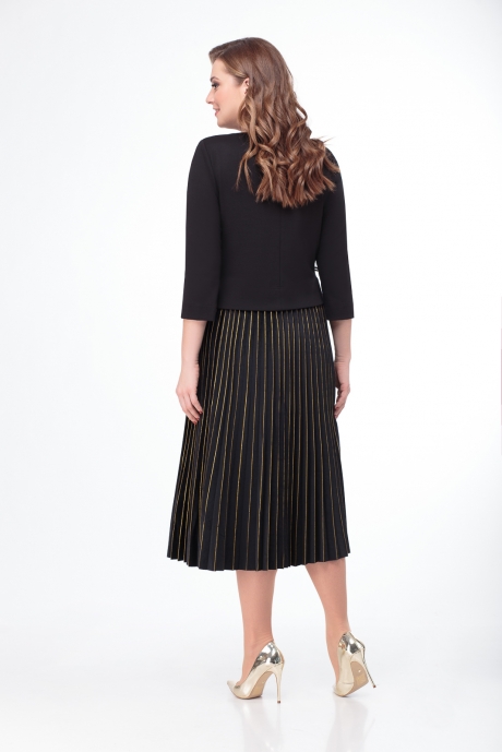 Платье Кокетка и К 687 черный размер 48-52 #4