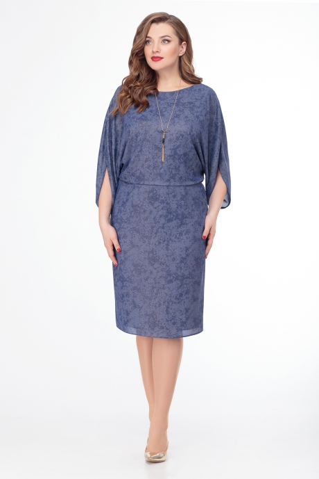 Вечернее платье Кокетка и К 688 синий размер 48-52 #2