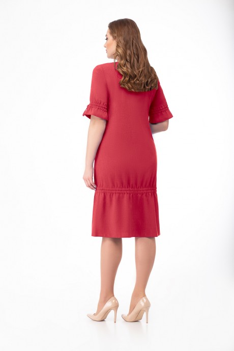 Платье Кокетка и К 713 -1 красный размер 48-54 #2