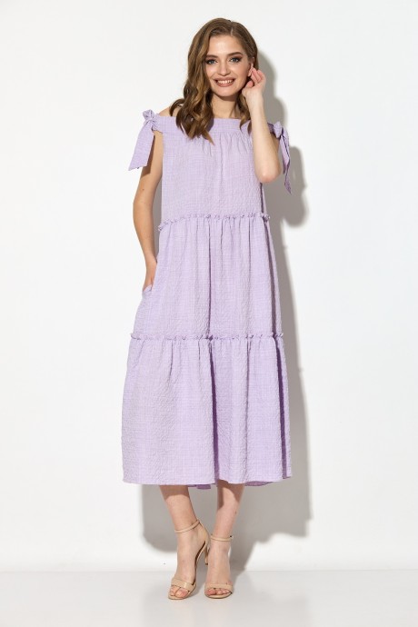 Платье Кокетка и К 854 светло-фиолетовый размер 48-52 #2