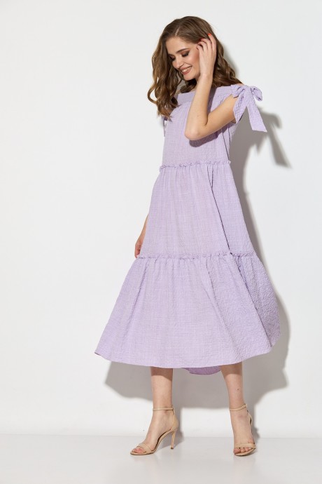 Платье Кокетка и К 854 светло-фиолетовый размер 48-52 #3