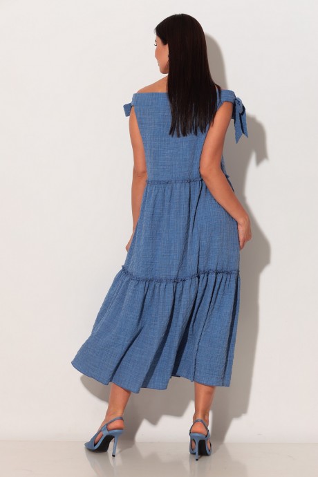 Платье Кокетка и К 854-1 джинс размер 48-52 #9