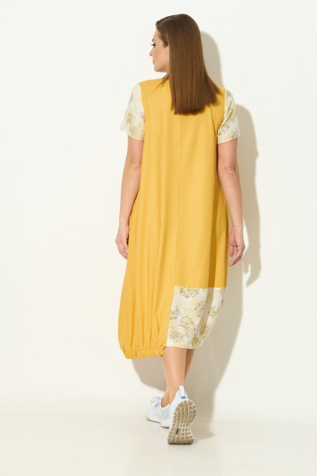 Платье Кокетка и К 858 желтый размер 52-58 #4
