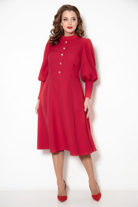 Платье Кокетка и К 888 красный размер 46-50 #1