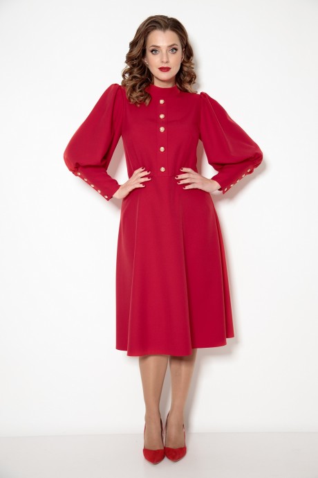Платье Кокетка и К 888 красный размер 46-50 #2