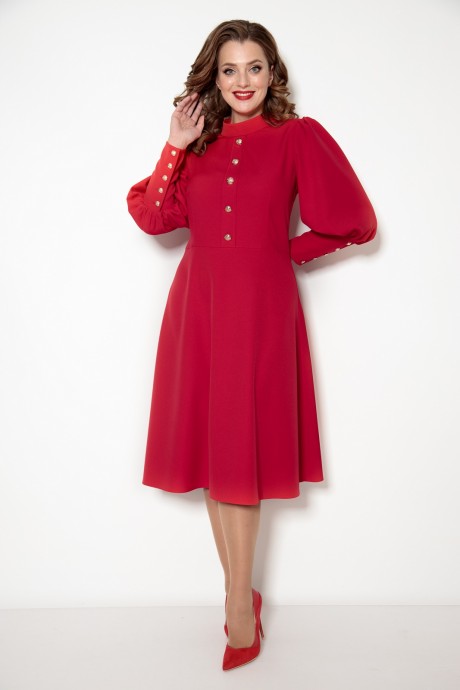Платье Кокетка и К 888 красный размер 46-50 #4