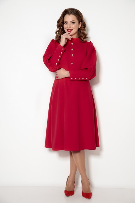 Платье Кокетка и К 888 красный размер 46-50 #5