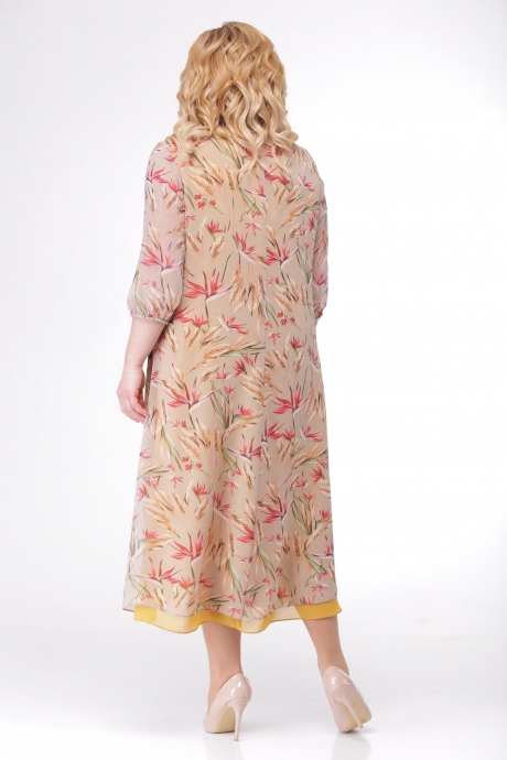 Платье Кэтисбел 1447 горчица размер 54-58 #2