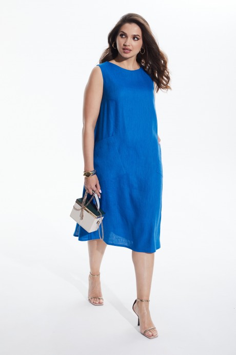 Платье Ликвидация MALI 422-051 синий размер 50 #4
