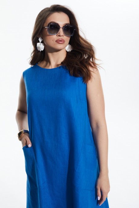 Платье Ликвидация MALI 422-051 синий размер 50 #6